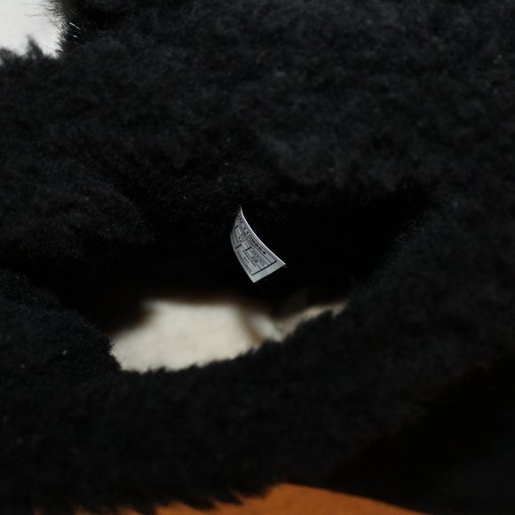 UGG EMMIE FLUFF BOW MINI SUEDE BOOTS BLACK 8 11 - Picture 2 of 6